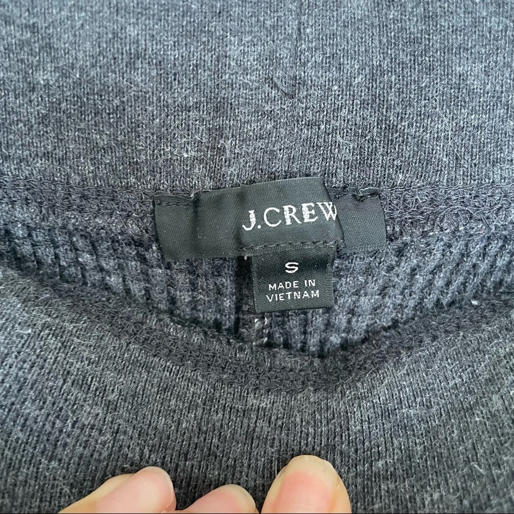J.CREW Heavyweight Waffle Jogger Lounge Draw String Pant Gray AS051 - Picture 3 of 5